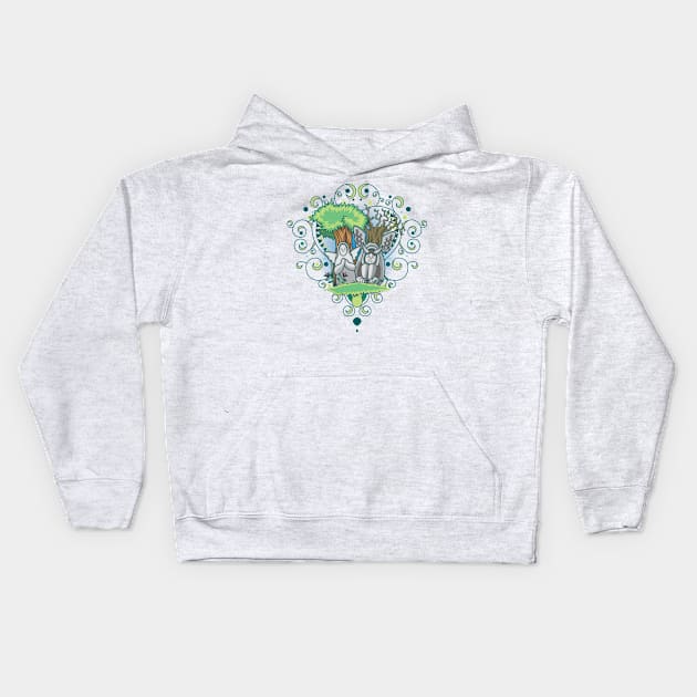 Good & Evil Kids Hoodie by ArelArts